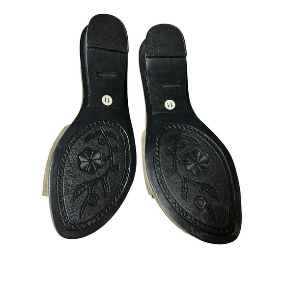 Eve Buckle Sandal Slides Low Heel Khaki Color Size 11 - Picture 12 of 13